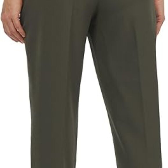 KIRKLAND Signature Women's Lightweight Ankle Pants, Olive - Picture 3 of 6